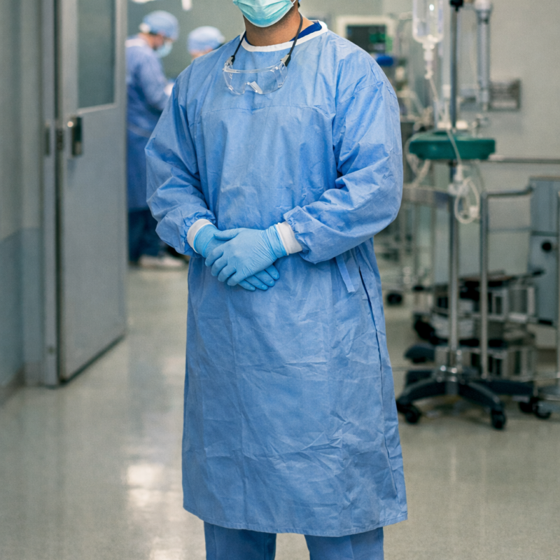 Bata quirúrgica desechable estéril marca REUTTER