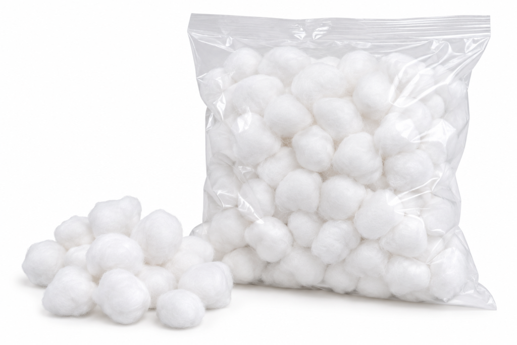 TORULAS DE ALGODON 1,0 GR. BOLSA