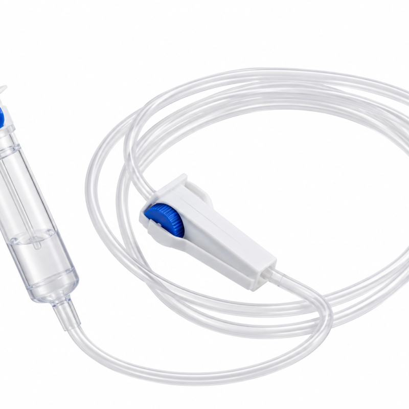 SET  ADM SOLUCIONES ADULTO CON  TOMA  AIRE MACROGOTA Luer, Libre de latex