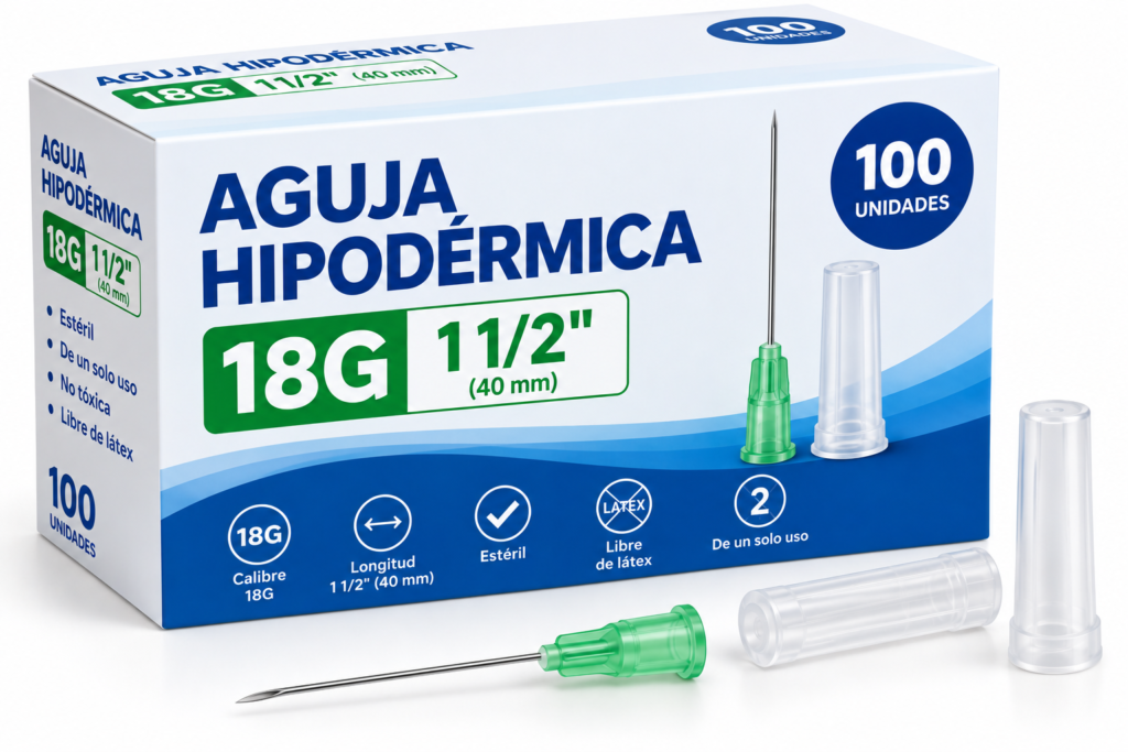 Aguja 18G 1 1/2"