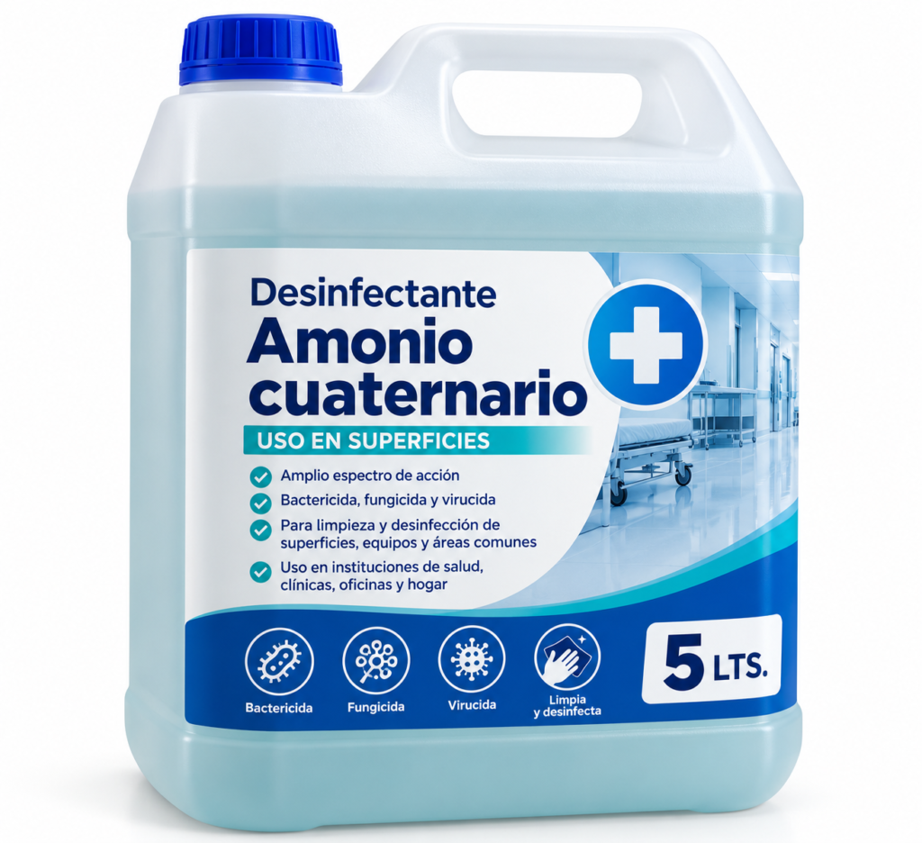 Desinfectante Amonio cuaternario 5 lts