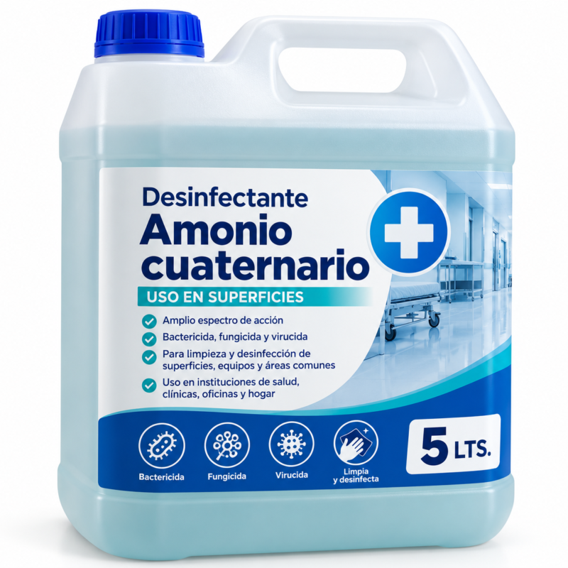 Desinfectante Amonio cuaternario 5 lts