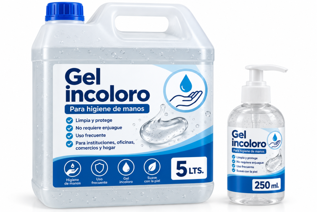 Gel incoloro 5 litros + aplicador con 250 ml